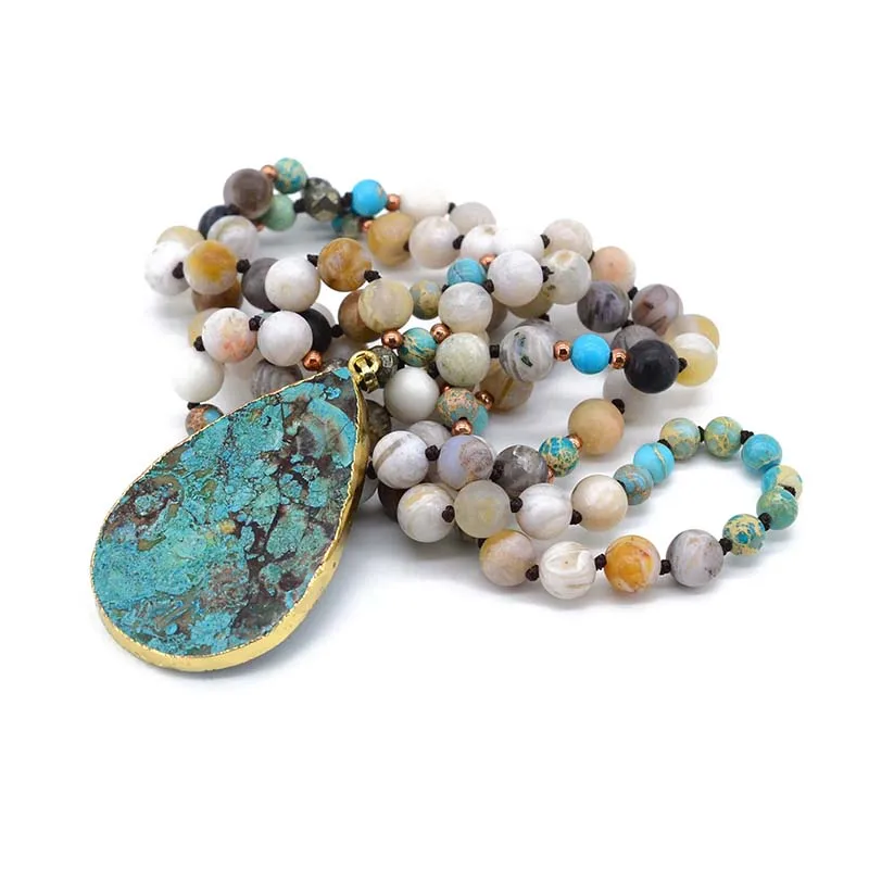 Boho Earth Necklace Natural Stones Teardrop Pendant Necklace Women Lariat Beads Knotted Bohemia Necklace Dropship
Boho Earth Necklace Natural Stones Teardrop Pendant Necklace Women Lariat Beads Knotted Bohemia Necklace Dropship
