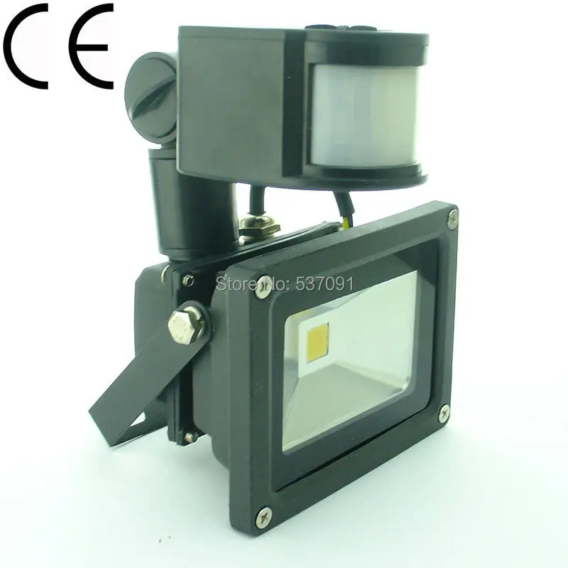DC12V 10W PIR LED Flood light Cool White Warm Red Green Blue Yellow Floodlight Motion Sensor AC/DC12V | Лампы и освещение
