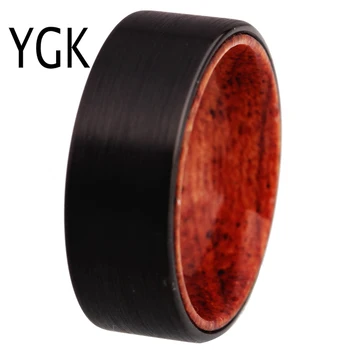 Men's Wedding Jewelry Ring For Women Matte Black Pipe With Wood Tungsten Ring Bridegroom Wedding Engagement Anniversary Ring
Men's Wedding Jewelry Ring For Women Matte Black Pipe With Wood Tungsten Ring Bridegroom Wedding Engagement Anniversary Ring