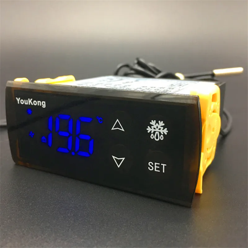 AC 220V temperature controller with refrigeration defrost fan alarm function and two sensors,Touch Screen Thermostat
AC 220V temperature controller with refrigeration defrost fan alarm function and two sensors,Touch Screen Thermostat