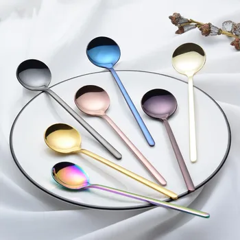 1PCS Stainless Steel Dinner Spoon High Quality Colourful Handle Soup Spoon Cutlery Pop Cute
1PCS Stainless Steel Dinner Spoon High Quality Colourful Handle Soup Spoon Cutlery Pop Cute