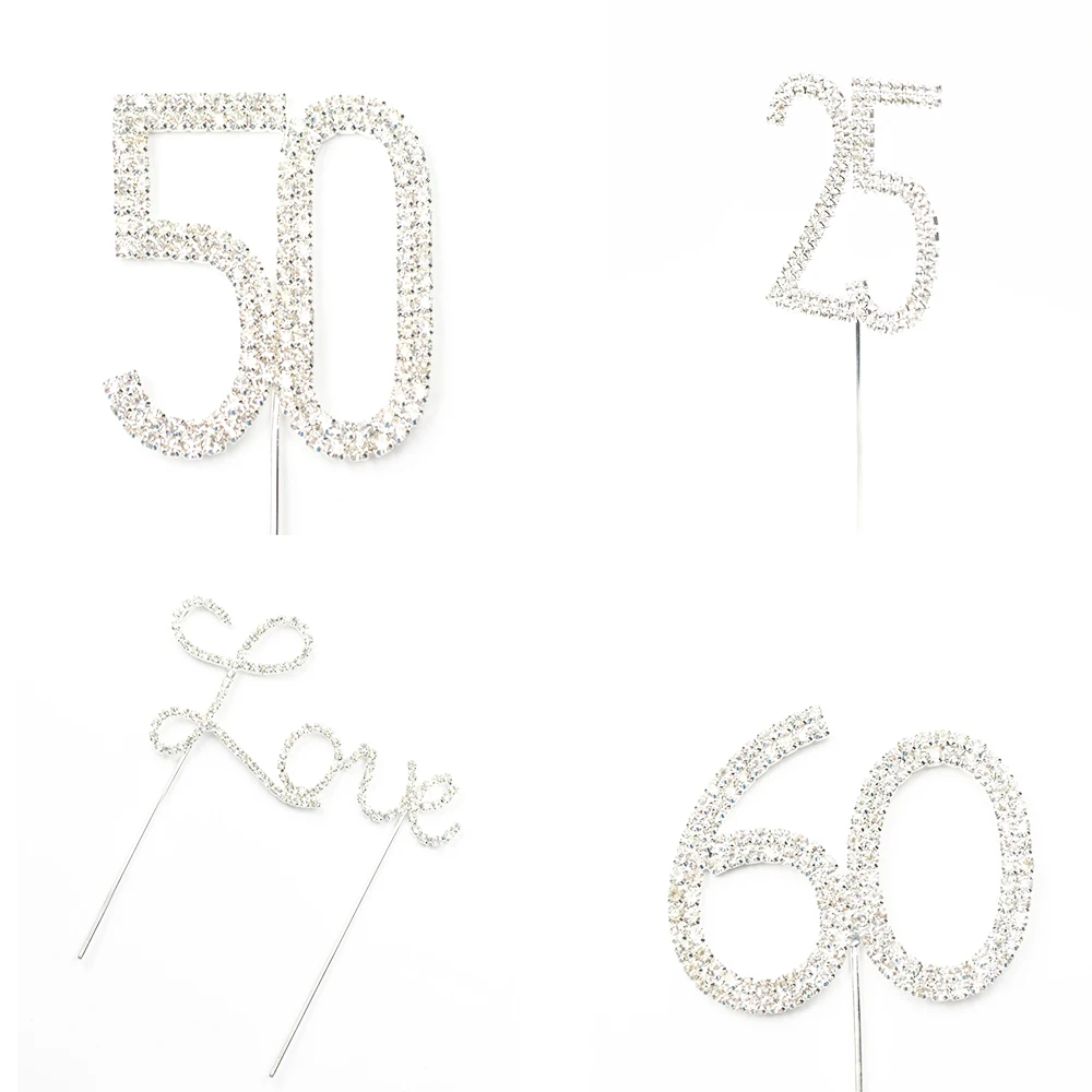 Rhinestone Crystal Silver Sparkly Number 25 Birthday Party & 25th Anniversary Cake Topper Decoration Accessory
Rhinestone Crystal Silver Sparkly Number 25 Birthday Party & 25th Anniversary Cake Topper Decoration Accessory