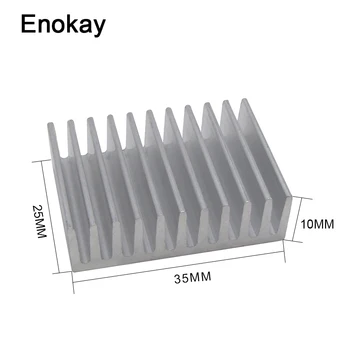 Wholesale 5 Pieces Rushed Water Cooler Electronic Radiator 35x25x10mm Chip Module Aluminum Fin Heat Conduction Block Heatsink
Wholesale 5 Pieces Rushed Water Cooler Electronic Radiator 35x25x10mm Chip Module Aluminum Fin Heat Conduction Block Heatsink