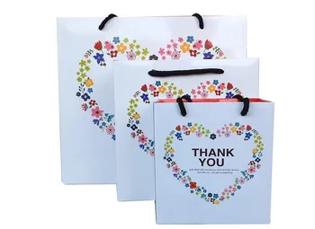 100pcs/lot- Three Size(S M L ) Floral Wreath Of business Packaging Bags for birthday White wedding gift box packing 100pcs/lot
100pcs/lot- Three Size(S M L ) Floral Wreath Of business Packaging Bags for birthday White wedding gift box packing 100pcs/lot