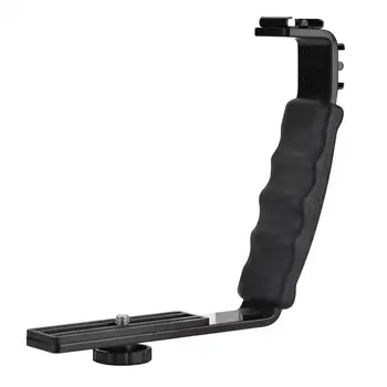 Camera Flash L-Bracket Dual Hot Shoes Holder Mount Adapter Mount DV Microphone LED Light
Camera Flash L-Bracket Dual Hot Shoes Holder Mount Adapter Mount DV Microphone LED Light