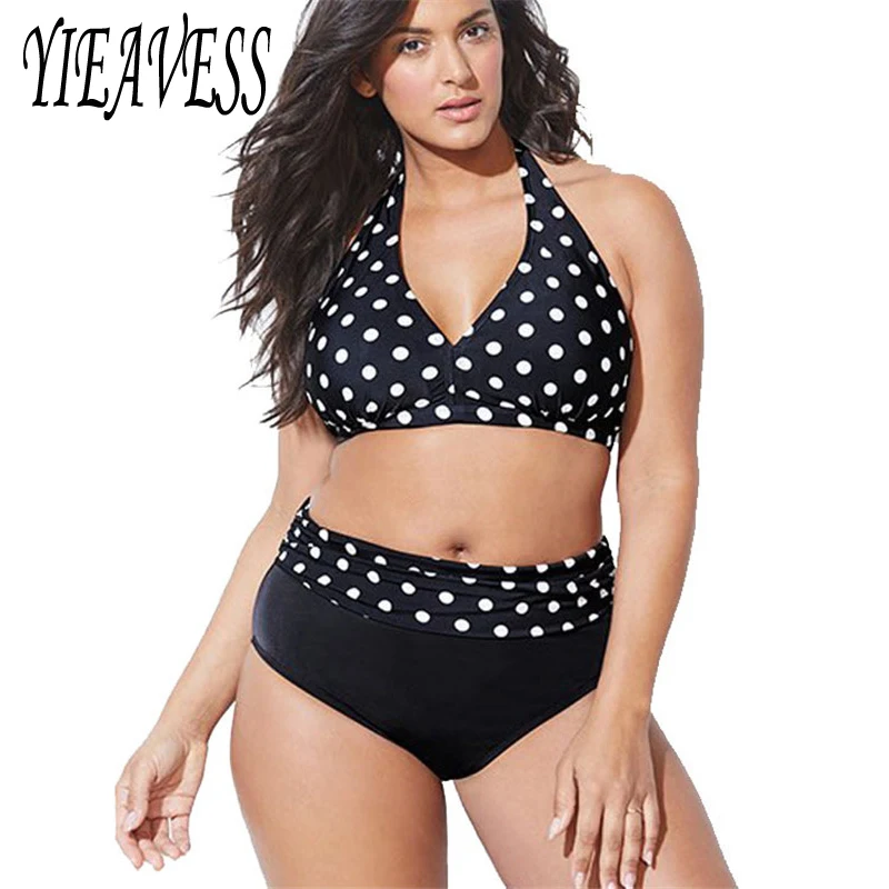 2019 Large Women Bikini Set Printed Halter Swimming Suit High Waisted Big Retro Swim suits Biquini Plus Size XL-4XL
2019 Large Women Bikini Set Printed Halter Swimming Suit High Waisted Big Retro Swim suits Biquini Plus Size XL-4XL