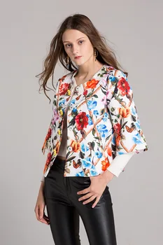 Urumbassa women jacquard coat 2018 spring runways floral print jackets fashion three quarter sleeve short coat
Urumbassa women jacquard coat 2018 spring runways floral print jackets fashion three quarter sleeve short coat
