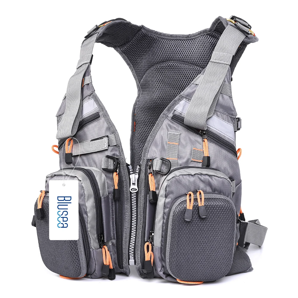 Blusea Lixada Fly Fishing Vest General Size Multi Function Adjustable Mesh Vest With Mutil-Pocket Outdoor Fly Fishing Vest
Blusea Lixada Fly Fishing Vest General Size Multi Function Adjustable Mesh Vest With Mutil-Pocket Outdoor Fly Fishing Vest