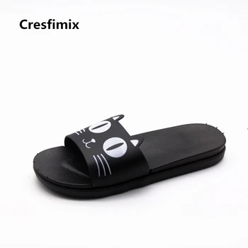 Cresfimix pantoufles pour femmes women cute comfortable home slippers lady fashion new black cat printed summer slippers a836
Cresfimix pantoufles pour femmes women cute comfortable home slippers lady fashion new black cat printed summer slippers a836