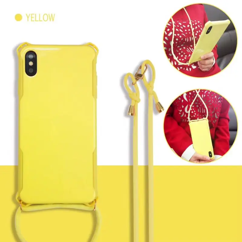 Candy Color Shockproof TPU Case For iPhone X XR XS Max 6 7 8 Plus Crossbody Case Cell Phone Case With Lanyard Neck Strap Rope
Candy Color Shockproof TPU Case For iPhone X XR XS Max 6 7 8 Plus Crossbody Case Cell Phone Case With Lanyard Neck Strap Rope