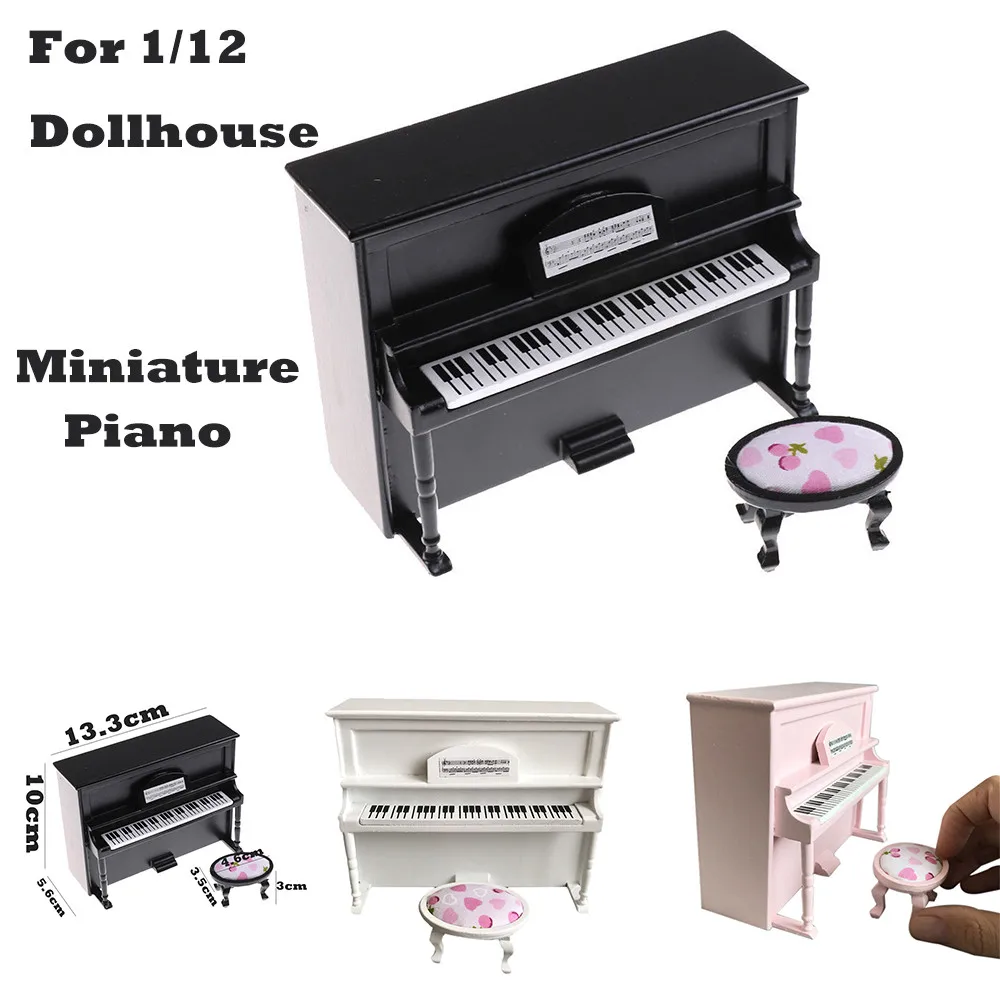 MUQGEW Wooden Black Upright Piano Mini Doll Scale Model For 1/12 Dollhouse Miniature Good Accessory For Dollhouse Toys figure
MUQGEW Wooden Black Upright Piano Mini Doll Scale Model For 1/12 Dollhouse Miniature Good Accessory For Dollhouse Toys figure