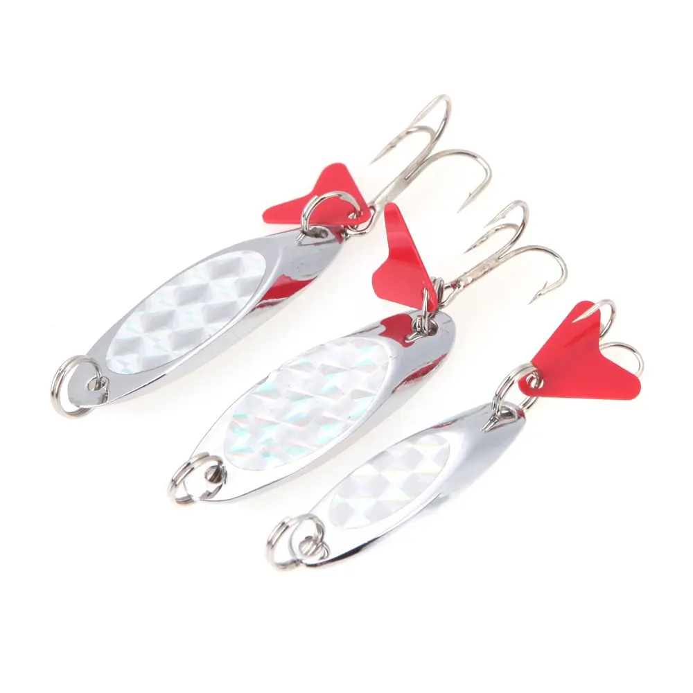 New Fishing Spoon Lure Sequin Paillette Metal Hard Bait Treble Hook Pesca Fishing Tackle 15g/11g/7g Silver
New Fishing Spoon Lure Sequin Paillette Metal Hard Bait Treble Hook Pesca Fishing Tackle 15g/11g/7g Silver