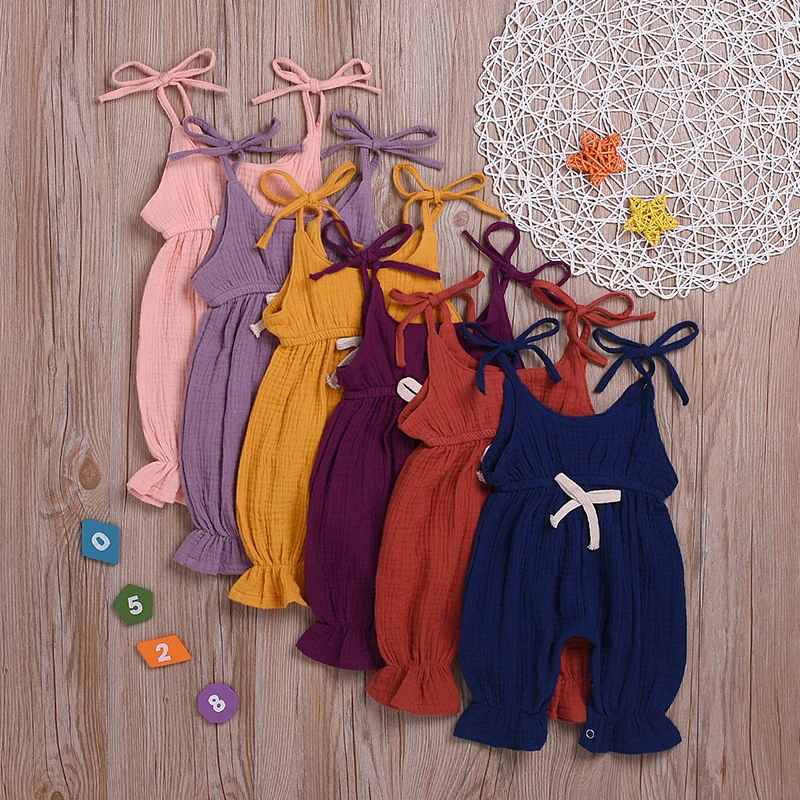 New in 2019 Baby Summer Romper Newborn Infant Boy Girl Sleeveless Solid Jumpsuit Cotton Sunsuit Outfits Climbing Clothes Babies
New in 2019 Baby Summer Romper Newborn Infant Boy Girl Sleeveless Solid Jumpsuit Cotton Sunsuit Outfits Climbing Clothes Babies