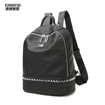 Women Fashion Backpack Cow Leather Trim High Quality PU Bagpack Ladies Shoulders Bag Travel School Backpacks for Teenager Girls
Women Fashion Backpack Cow Leather Trim High Quality PU Bagpack Ladies Shoulders Bag Travel School Backpacks for Teenager Girls
