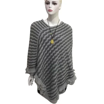 2017 Women winter poncho Knitted shawl ruffled 2 tone waved poncho high grade acrylic soft warm ponchos available 5 colours
2017 Women winter poncho Knitted shawl ruffled 2 tone waved poncho high grade acrylic soft warm ponchos available 5 colours