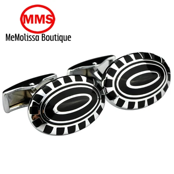 MeMolissa MeMolissa Fancy Oval Design Cufflinks Silver Color Black Enamel Cuff Link For Gentlemen Weeding Party Shirt Chfflings
MeMolissa MeMolissa Fancy Oval Design Cufflinks Silver Color Black Enamel Cuff Link For Gentlemen Weeding Party Shirt Chfflings