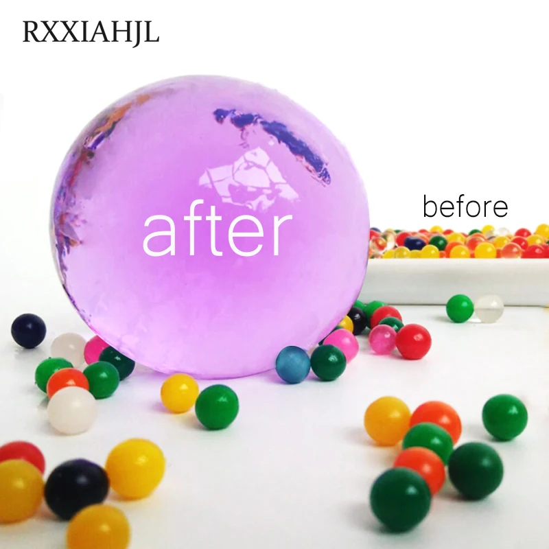 100pcs 10-12mm Big Growing Water Balls Orbeez Crystal Soil Hydrogel Gel Beads Water Beads Aqua Soil Pearl Shaped Home Decor
100pcs 10-12mm Big Growing Water Balls Orbeez Crystal Soil Hydrogel Gel Beads Water Beads Aqua Soil Pearl Shaped Home Decor