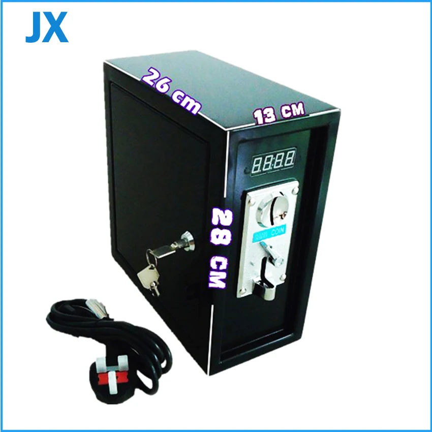 110V / 220V coin operated Timer Control Board Power Supply box with plastic front plate of comparative coin acceptor lock key
110V / 220V coin operated Timer Control Board Power Supply box with plastic front plate of comparative coin acceptor lock key