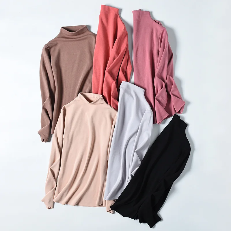 2019 New Arrival Fall Winter Women Turtleneck Basic Tops Slim Full Sleeve Heating Shirt Warm Stretch Upper Garment D275
2019 New Arrival Fall Winter Women Turtleneck Basic Tops Slim Full Sleeve Heating Shirt Warm Stretch Upper Garment D275
