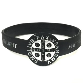 300pcs Saint St Benedict of Nursia Medal silicone wristband rubber bracelets free shipping by DHL express
300pcs Saint St Benedict of Nursia Medal silicone wristband rubber bracelets free shipping by DHL express