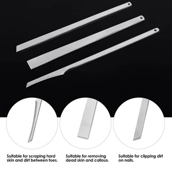 3pc Stainless Steel Toe Nail Shaver Feet Pedicure Knife Kit Foot Pedicure Callus Rasp File Dead Skin Remover Foot Care Tools 
3pc Stainless Steel Toe Nail Shaver Feet Pedicure Knife Kit Foot Pedicure Callus Rasp File Dead Skin Remover Foot Care Tools