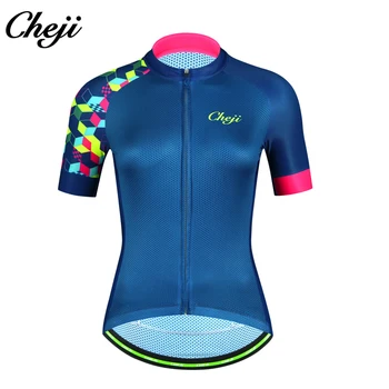 CHEJI Women Bicycle Jersey Short Sleeves MTB Road Bike Shirt YKK Zipper Cycling Clothing
CHEJI Women Bicycle Jersey Short Sleeves MTB Road Bike Shirt YKK Zipper Cycling Clothing