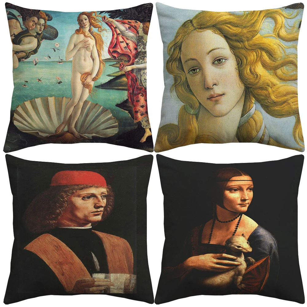 Wolrd Famous Oil Paintings Art Cushion Covers European Retro Vintage Style The Last Supper Cushion Cover Linen Pillow Case
Wolrd Famous Oil Paintings Art Cushion Covers European Retro Vintage Style The Last Supper Cushion Cover Linen Pillow Case