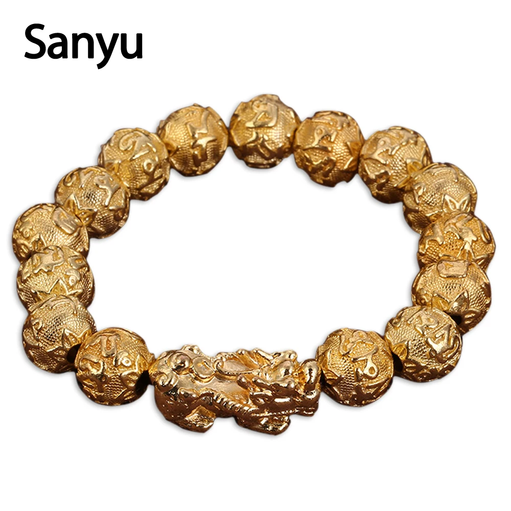 New Arrival Golden PIXIU Beads Bracelet High Quality Ethnic Simple Bracelet for Women Men Fashion High Grade Braclet Jewelry
New Arrival Golden PIXIU Beads Bracelet High Quality Ethnic Simple Bracelet for Women Men Fashion High Grade Braclet Jewelry