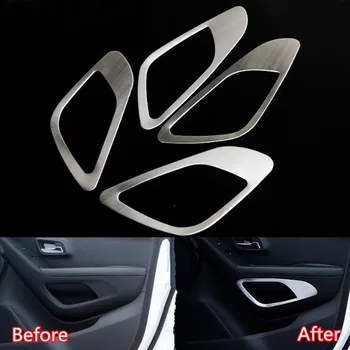 YAQUICKA 4Pcs/set Stainless Steel Car Interior Door Storage Box Panel Frame Trim Sticker Styling For Chevrolet Trax 2014 2015
YAQUICKA 4Pcs/set Stainless Steel Car Interior Door Storage Box Panel Frame Trim Sticker Styling For Chevrolet Trax 2014 2015