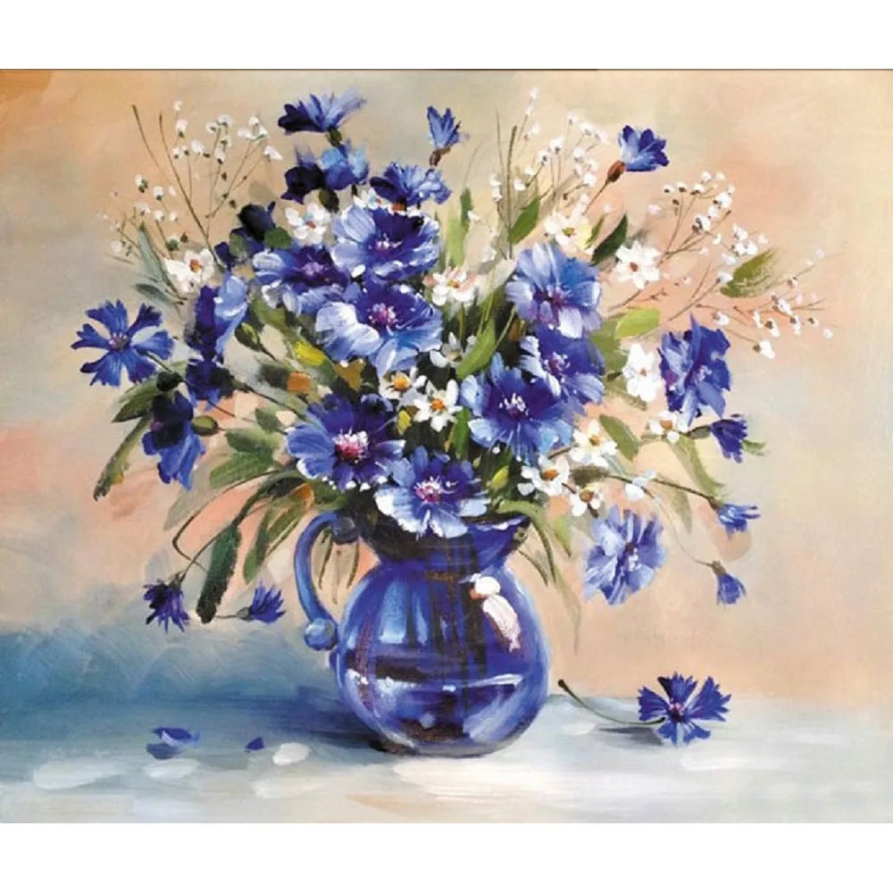 A sapphire blue vase oil painting home decoration hand-painted painting oil Painting for Numbers easter
A sapphire blue vase oil painting home decoration hand-painted painting oil Painting for Numbers easter