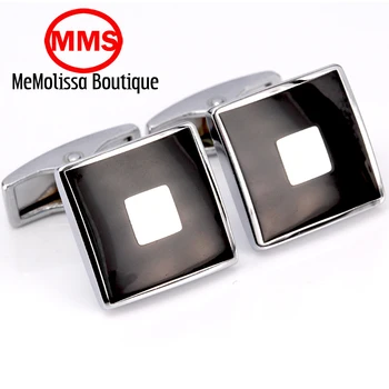 MeMolissa High Quality French enamel Square silver black Cufflink For Mens Shirt Brand suit Cuff Buttons Top sale Cuff Links Jew
MeMolissa High Quality French enamel Square silver black Cufflink For Mens Shirt Brand suit Cuff Buttons Top sale Cuff Links Jew