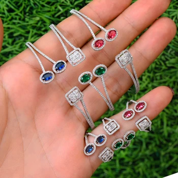 GODKI Luxury Flower Arabia Bangle Ring Sets Jewelry Sets For Women Wedding Cubic Zircon Crystal CZ aretes de mujer modernos 2019
GODKI Luxury Flower Arabia Bangle Ring Sets Jewelry Sets For Women Wedding Cubic Zircon Crystal CZ aretes de mujer modernos 2019