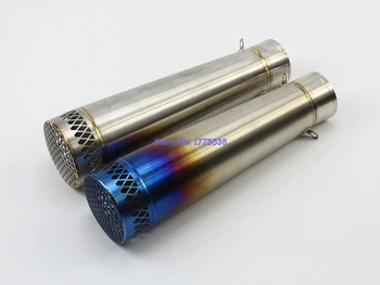 Stainless Steel ID:51mm L:285mm Universal Motorcycle Muffler Exhaust Pipe Escape Damper Motorbike Exhaust Muffler with Net
Stainless Steel ID:51mm L:285mm Universal Motorcycle Muffler Exhaust Pipe Escape Damper Motorbike Exhaust Muffler with Net