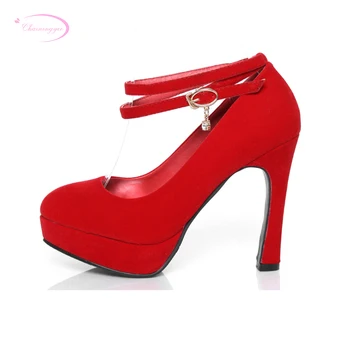 Chainingyee party sexy comfortable round toe pumps fashion platform belt buckle high-heeled women shoes big size 21.5~26.5cm
Chainingyee party sexy comfortable round toe pumps fashion platform belt buckle high-heeled women shoes big size 21.5~26.5cm