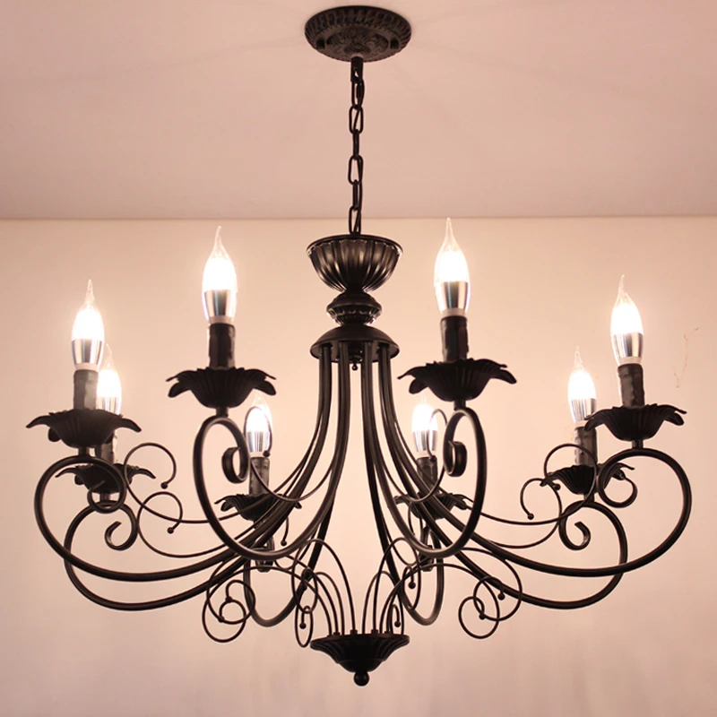 Nordic LivingRoom Chandelier Lighting Modern Household Lighting Personality Dining room black Chandelier Retro Candle Chandelier
Nordic LivingRoom Chandelier Lighting Modern Household Lighting Personality Dining room black Chandelier Retro Candle Chandelier