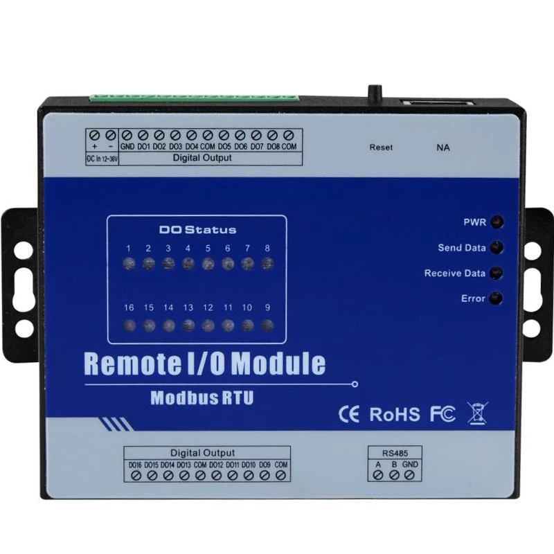 M420 Modbus Remote IO Module 16 Digital Output Relay Output Type High Precision Data Acquisition Module
M420 Modbus Remote IO Module 16 Digital Output Relay Output Type High Precision Data Acquisition Module