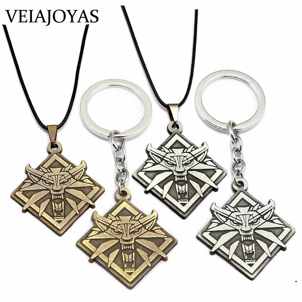 The Witcher 3 Pendant Necklace Wild Hunt Game Wizard Wolf Head Medallion Necklaces Women Men Charm Alloy Keychain Gifts Jewelry
The Witcher 3 Pendant Necklace Wild Hunt Game Wizard Wolf Head Medallion Necklaces Women Men Charm Alloy Keychain Gifts Jewelry