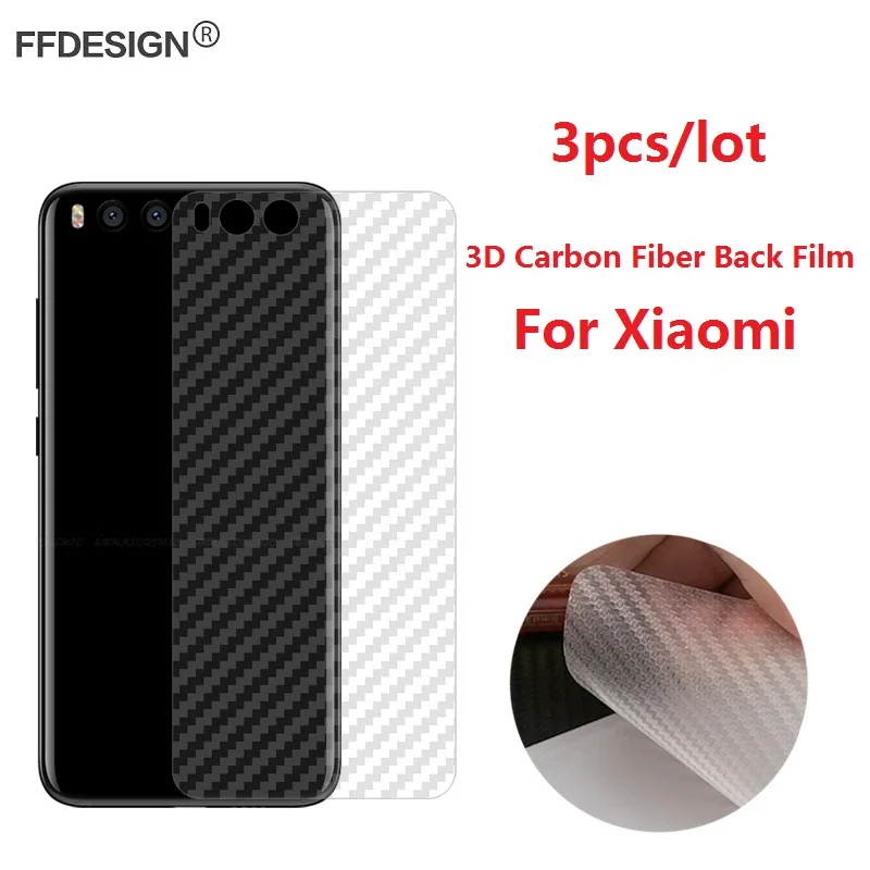 Защитная пленка для задней панели из углеродного волокна Xiaomi Mi A1 A2 8 SE 6 5 Plus Max Mix 2