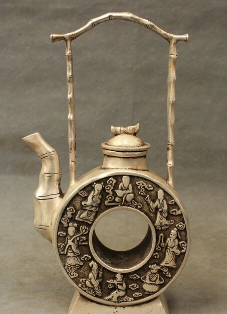 wholesale factory 8" Chiense Silver Buddhism 8 immortal God Statue Auspicious Hold Teapot Wine Pot
wholesale factory 8" Chiense Silver Buddhism 8 immortal God Statue Auspicious Hold Teapot Wine Pot