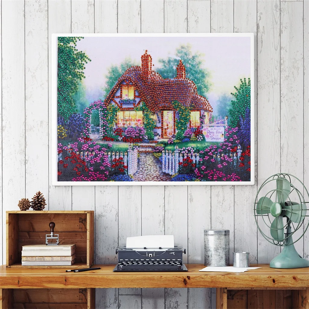 Part Drill 5D Special Shaped Diamond Painting DIY Garden Villa Diamond Embroidery 5D Rhinestone Cross Stitch Crystal Arts Crafts
Part Drill 5D Special Shaped Diamond Painting DIY Garden Villa Diamond Embroidery 5D Rhinestone Cross Stitch Crystal Arts Crafts
