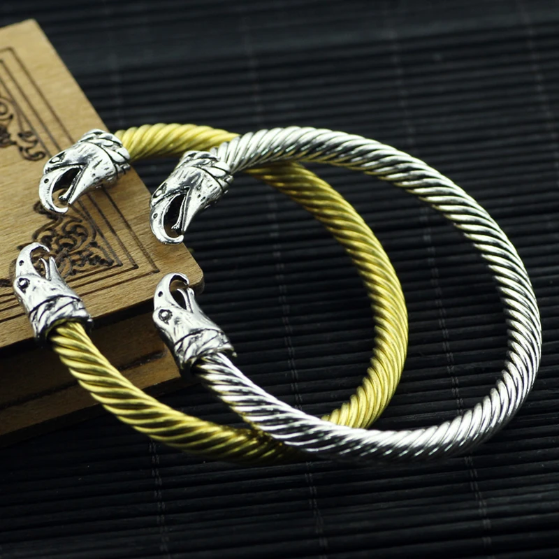 The Vikings Bracelet Two Headed Bird Fenrir Norse Viking Logo Mens Twist Bracelet Jewelry Pagan Bangle Jewelry Wristbans
The Vikings Bracelet Two Headed Bird Fenrir Norse Viking Logo Mens Twist Bracelet Jewelry Pagan Bangle Jewelry Wristbans