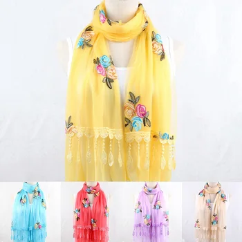 Women Flower Pattern Chiffon Scarf Polyester Spring Autumn Fashion Long Soft Elegant Silk Shawl Multicolor
Women Flower Pattern Chiffon Scarf Polyester Spring Autumn Fashion Long Soft Elegant Silk Shawl Multicolor