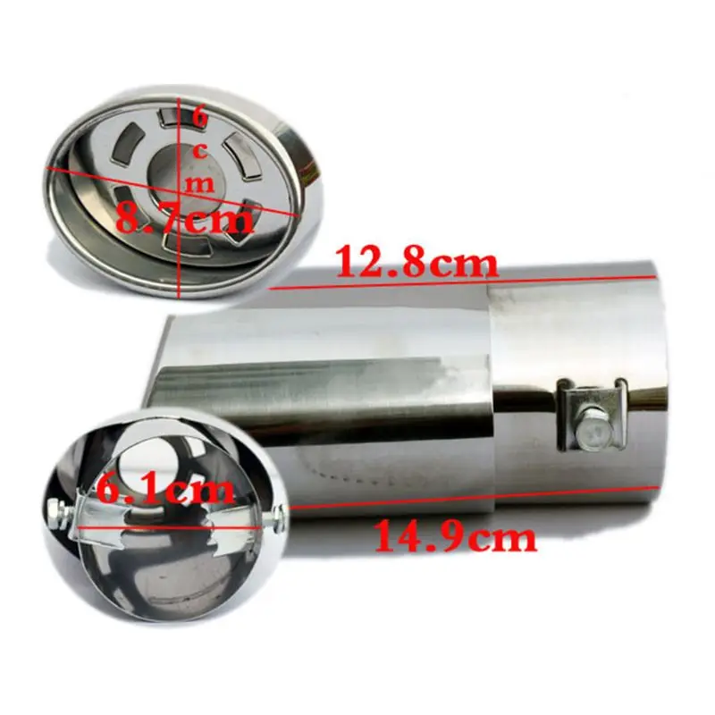 High quality Universal Stainless Steel Car Muffler Motorcycle Muffler fit for Automobile tail Car Rear Round Exhaust pipe
High quality Universal Stainless Steel Car Muffler Motorcycle Muffler fit for Automobile tail Car Rear Round Exhaust pipe