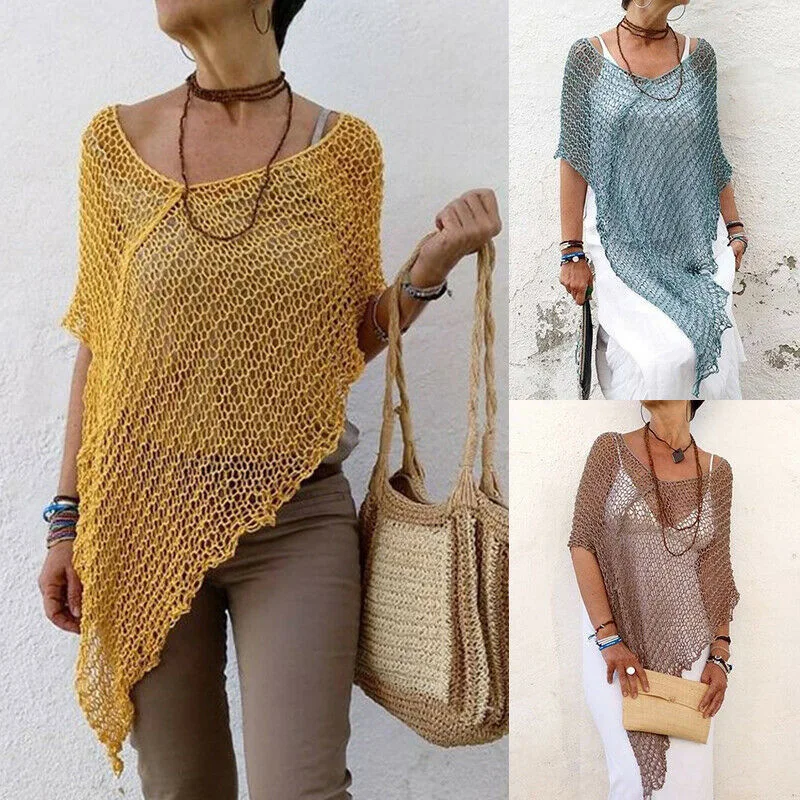 Cover Up Beach Woman Swimsuits Sexy Ups Dress Women's Outings 2019 Summer Knitting Hollow Sun Protective Women Blouses Solid
Cover Up Beach Woman Swimsuits Sexy Ups Dress Women's Outings 2019 Summer Knitting Hollow Sun Protective Women Blouses Solid