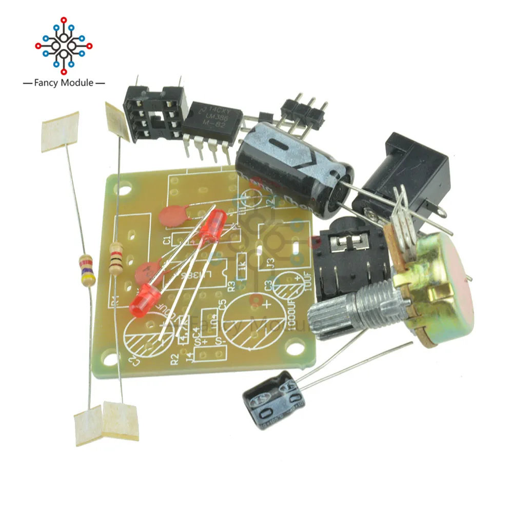 DIY Kit LM386 Super Mini Audio Amplifier DIY Kit Suite Trousse LM386 Amplificador Module Board 3.5mm 3-12V
DIY Kit LM386 Super Mini Audio Amplifier DIY Kit Suite Trousse LM386 Amplificador Module Board 3.5mm 3-12V