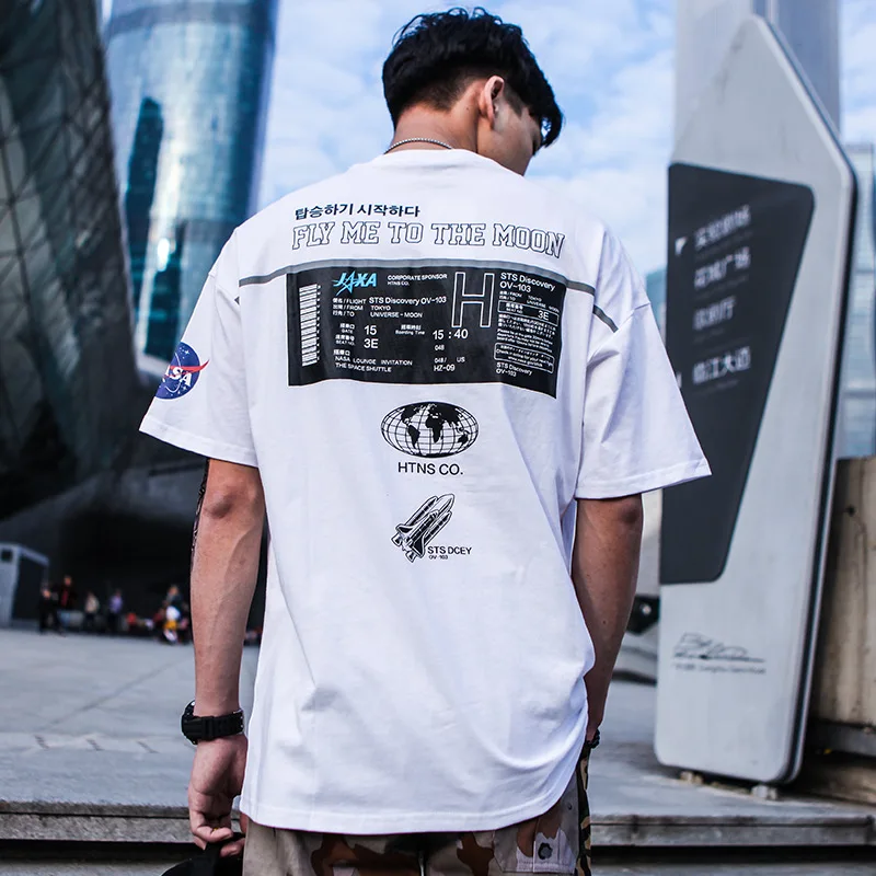 2019 Short Sleeve T-Shirt Men's Street Fashion Street Dance Casual Hip Hop Loose Men's T-Shirt Print Funny T-Shirt Men's Summer
2019 Short Sleeve T-Shirt Men's Street Fashion Street Dance Casual Hip Hop Loose Men's T-Shirt Print Funny T-Shirt Men's Summer