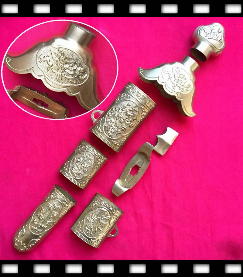 Set Copper TaiJi Accessory Carved Meilan bamboo chrysanthemum For Chinese TaiChi/WuShu Jian Sword Fitting Nice Metal Crafts
Set Copper TaiJi Accessory Carved Meilan bamboo chrysanthemum For Chinese TaiChi/WuShu Jian Sword Fitting Nice Metal Crafts