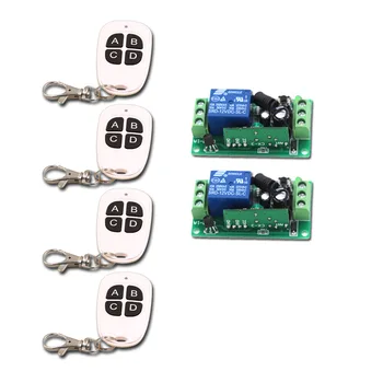 New 4Key 1CH RF Wireless Remote Control Switch System 4pcsTransmitter & 2pcs Receiver Relay Receiver with 4Buttons
New 4Key 1CH RF Wireless Remote Control Switch System 4pcsTransmitter & 2pcs Receiver Relay Receiver with 4Buttons