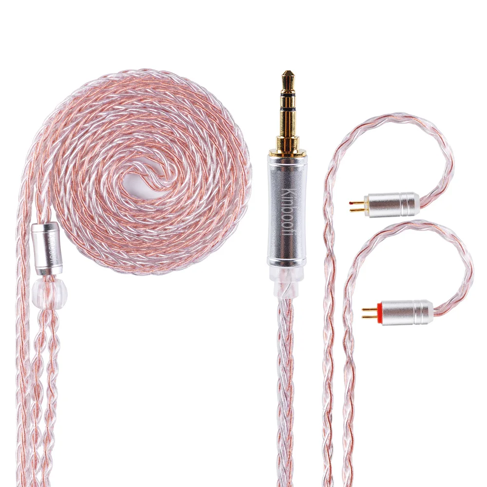 2019 Kinboofi 8 Core Silver Plated Cable MMCX/2Pin Connector 4.4/3.5/2.5mm Balanced For TRN V80 ZS10 AS10 ZST ZS5 C10 C16 V80
2019 Kinboofi 8 Core Silver Plated Cable MMCX/2Pin Connector 4.4/3.5/2.5mm Balanced For TRN V80 ZS10 AS10 ZST ZS5 C10 C16 V80
