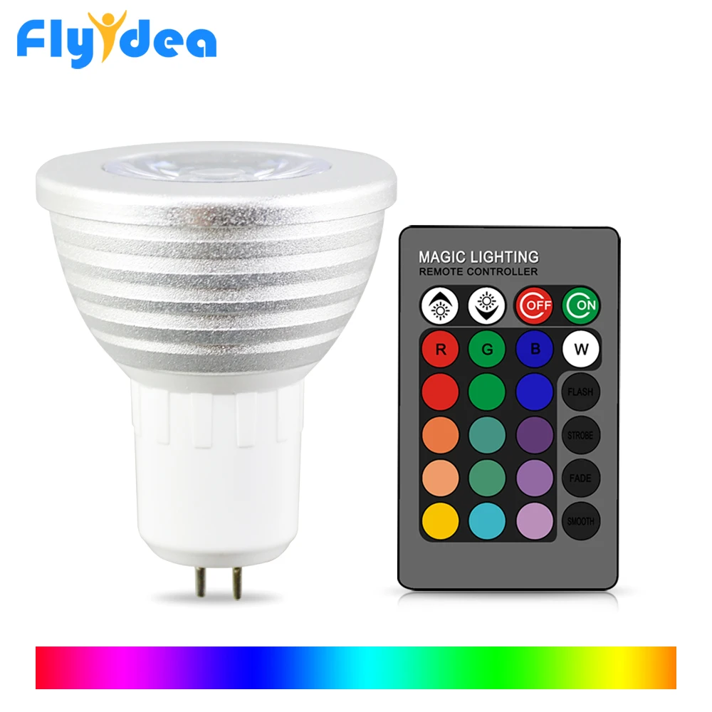 GU5.3 16 Color Magic IR Remote Control RGB LED Light Lamp Color Changing bulb AC85-265 Holiday Memory Spotlight + 24key Showcase
GU5.3 16 Color Magic IR Remote Control RGB LED Light Lamp Color Changing bulb AC85-265 Holiday Memory Spotlight + 24key Showcase